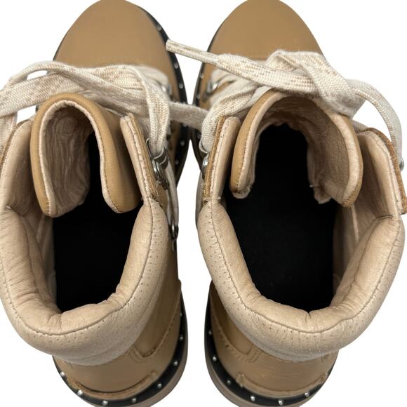 Sorel Lennox Hiker Boots Women’s 7 Honest Beige Waterproof Leather Suede - Picture 9 of 11